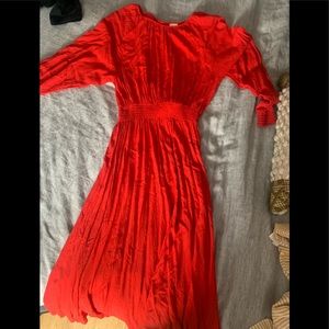 Red Midi dress! Never worn!